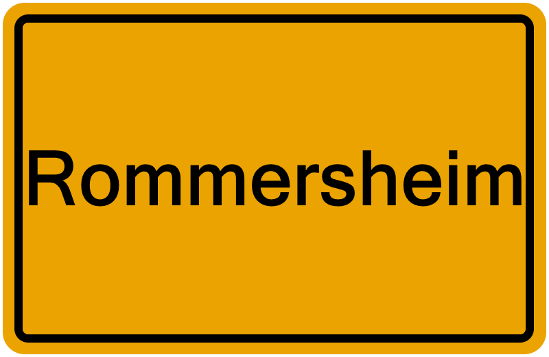 Handelsregisterauszug Rommersheim