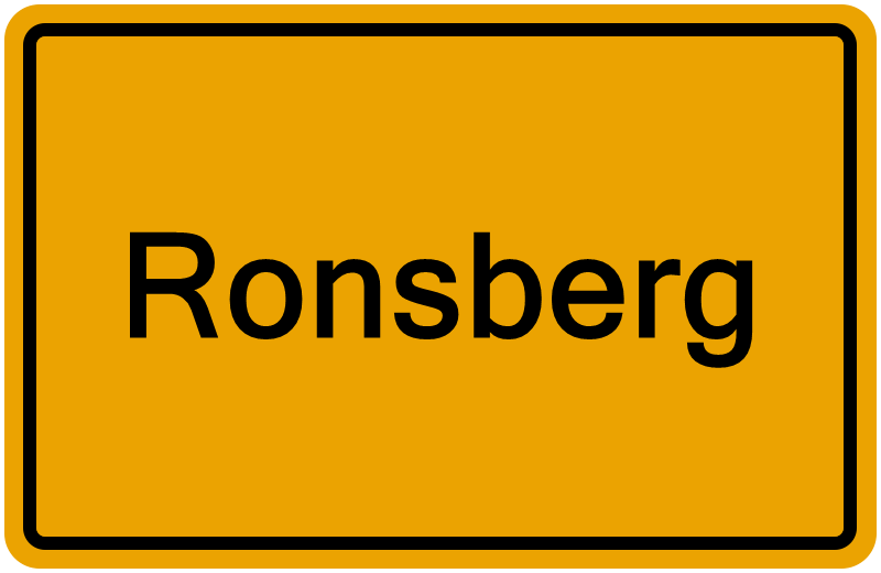 Handelsregisterauszug Ronsberg