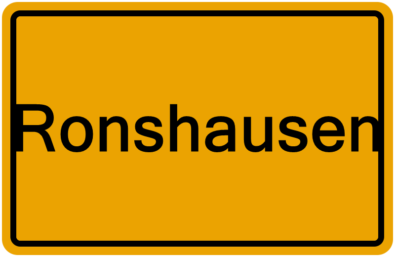 Handelsregisterauszug Ronshausen