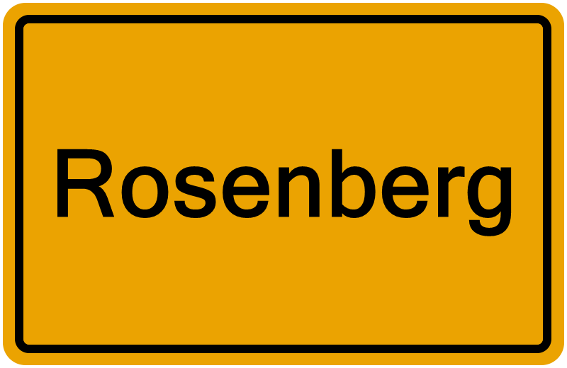 Handelsregisterauszug Rosenberg