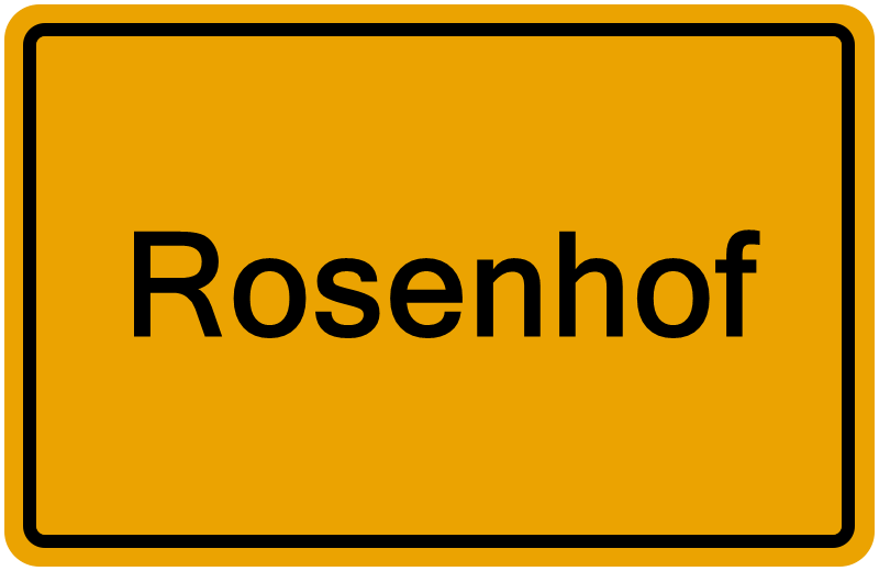 Handelsregisterauszug Rosenhof