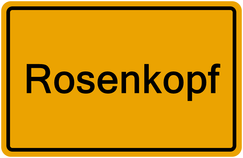 Handelsregisterauszug Rosenkopf