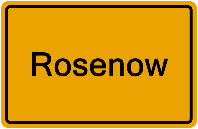 Handelsregisterauszug Rosenow
