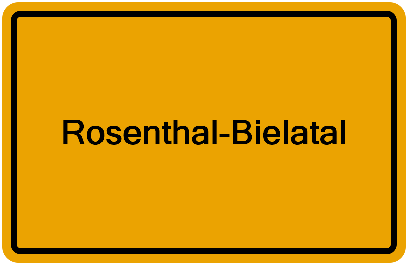 Handelsregisterauszug Rosenthal-Bielatal