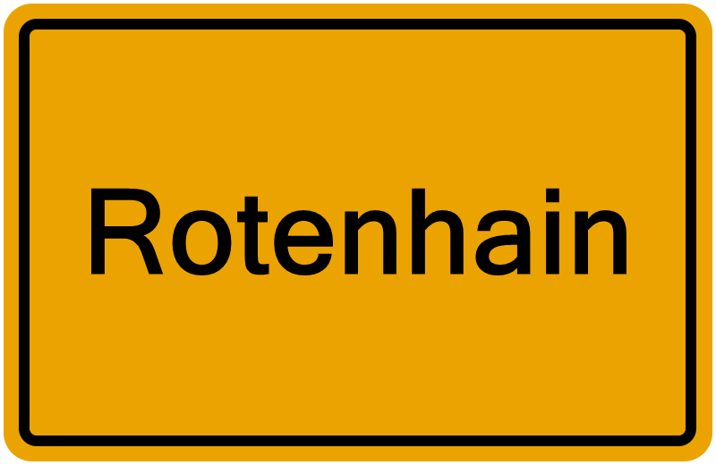 Handelsregisterauszug Rotenhain