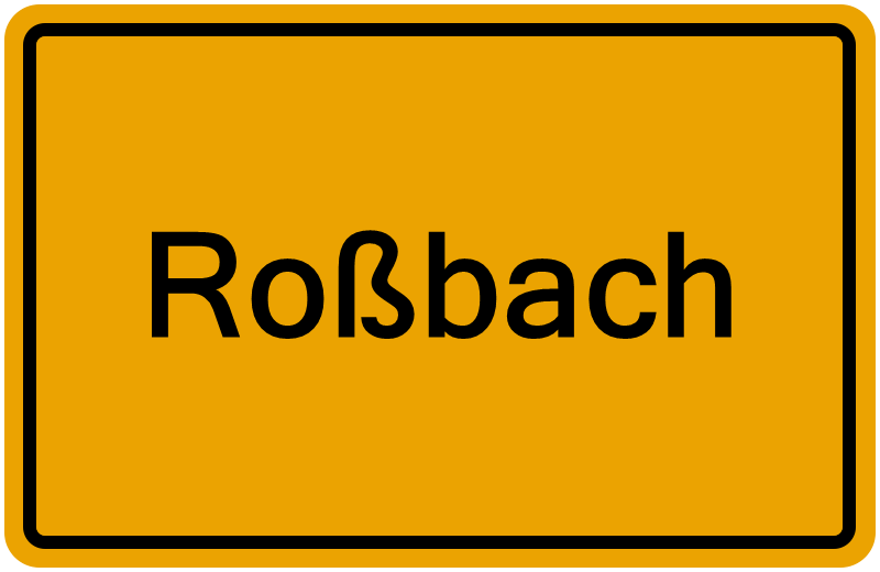 Handelsregisterauszug Roßbach