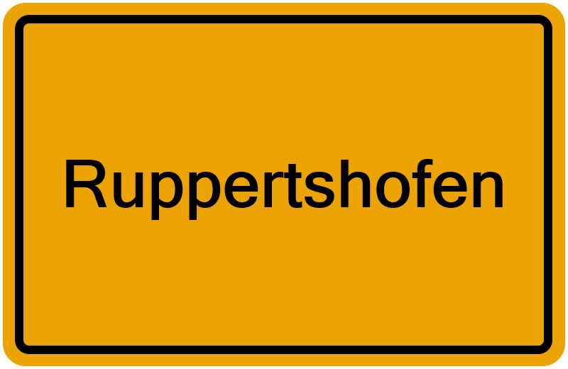 Handelsregisterauszug Ruppertshofen