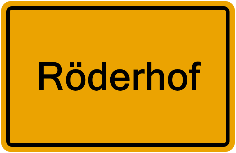 Handelsregisterauszug Röderhof