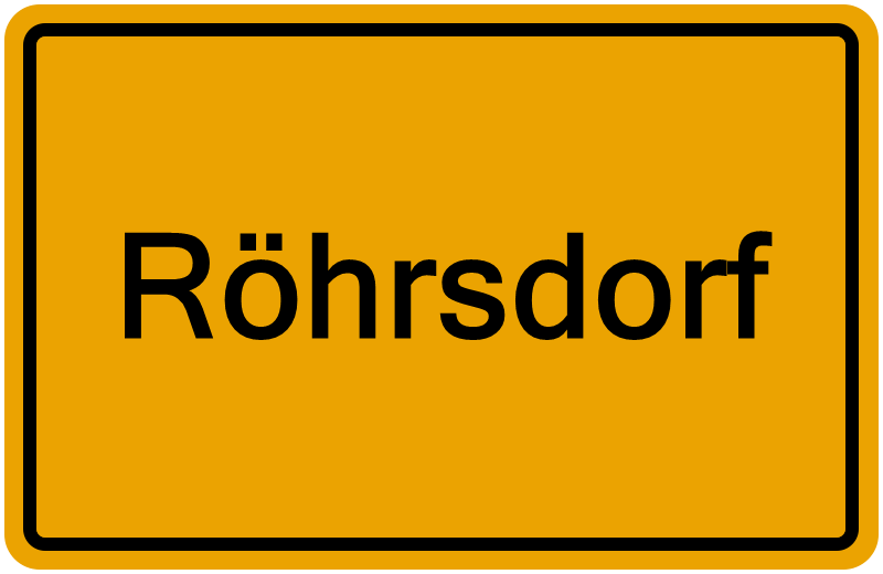 Handelsregisterauszug Röhrsdorf