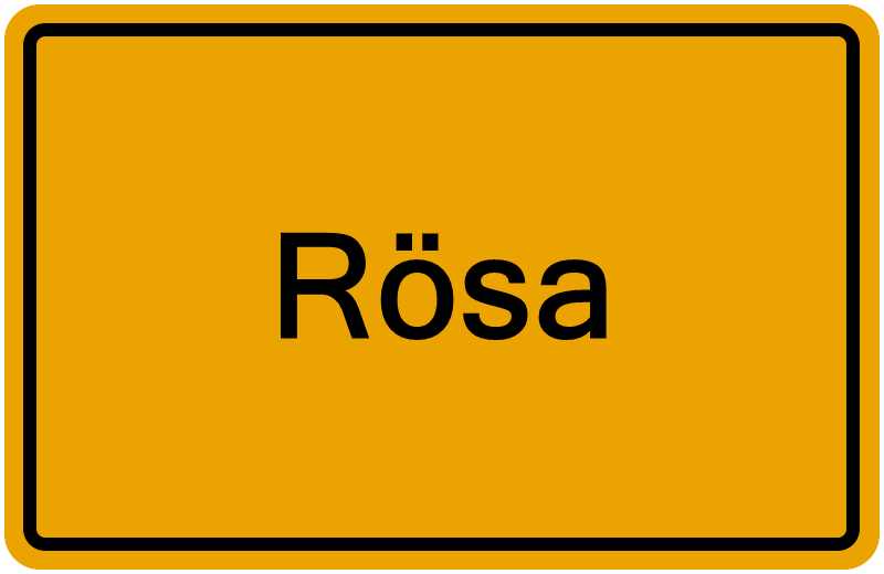 Handelsregisterauszug Rösa