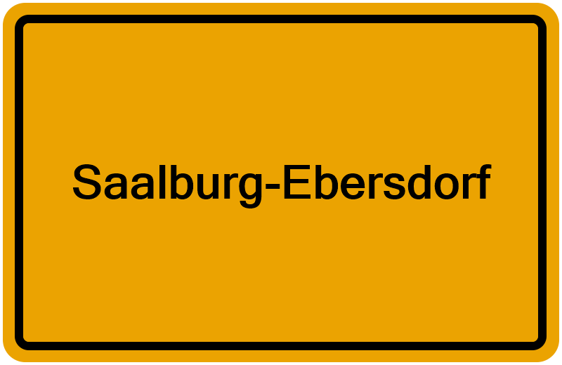 Handelsregisterauszug Saalburg-Ebersdorf