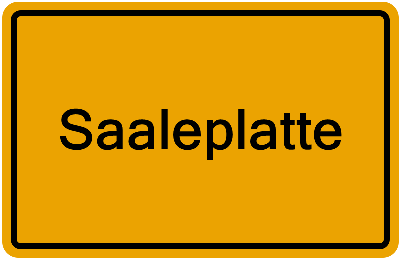 Handelsregisterauszug Saaleplatte