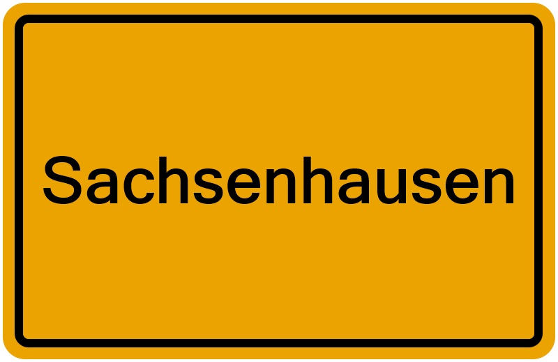 Handelsregisterauszug Sachsenhausen