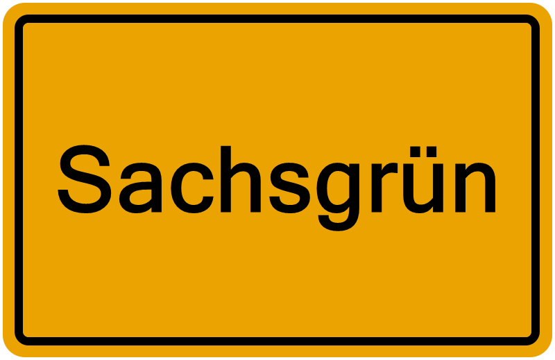 Handelsregisterauszug Sachsgrün