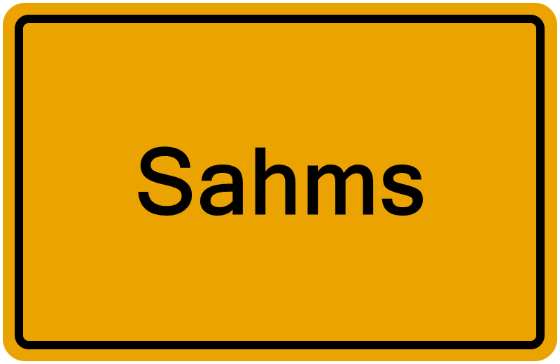 Handelsregisterauszug Sahms