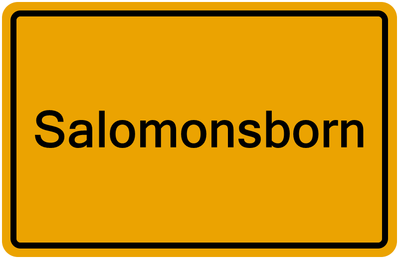 Handelsregisterauszug Salomonsborn