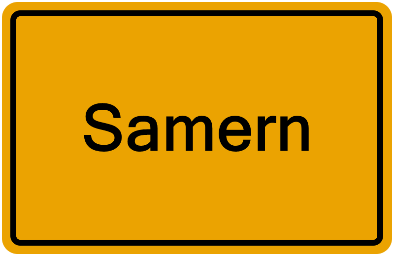 Handelsregisterauszug Samern