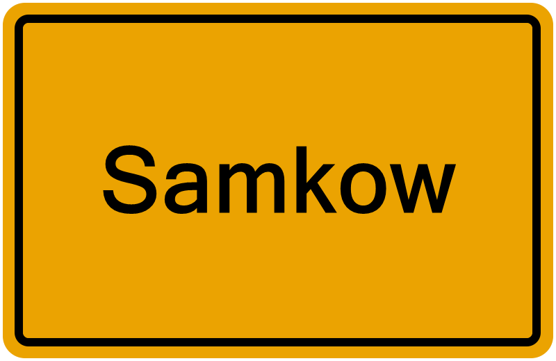 Handelsregisterauszug Samkow