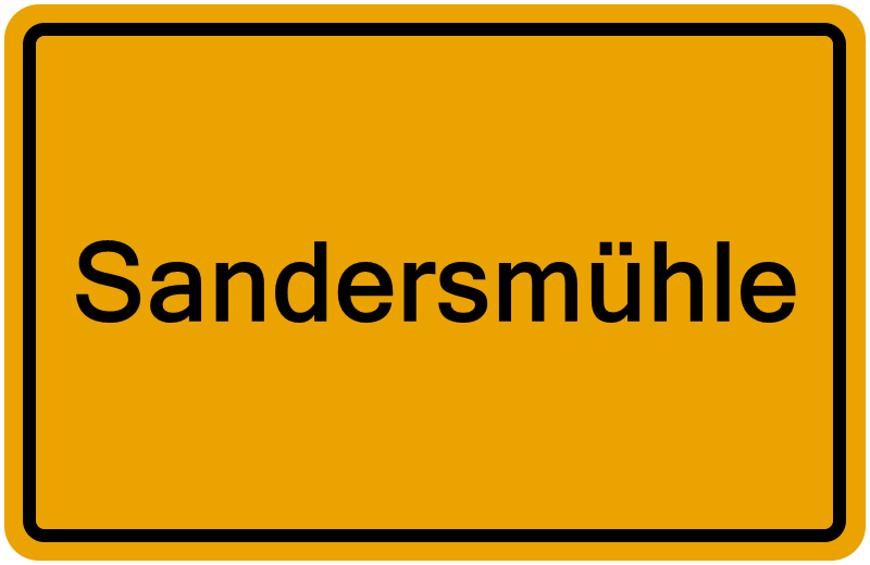 Handelsregisterauszug Sandersmühle