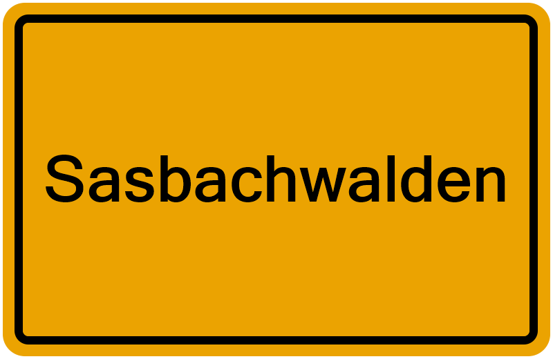 Handelsregisterauszug Sasbachwalden