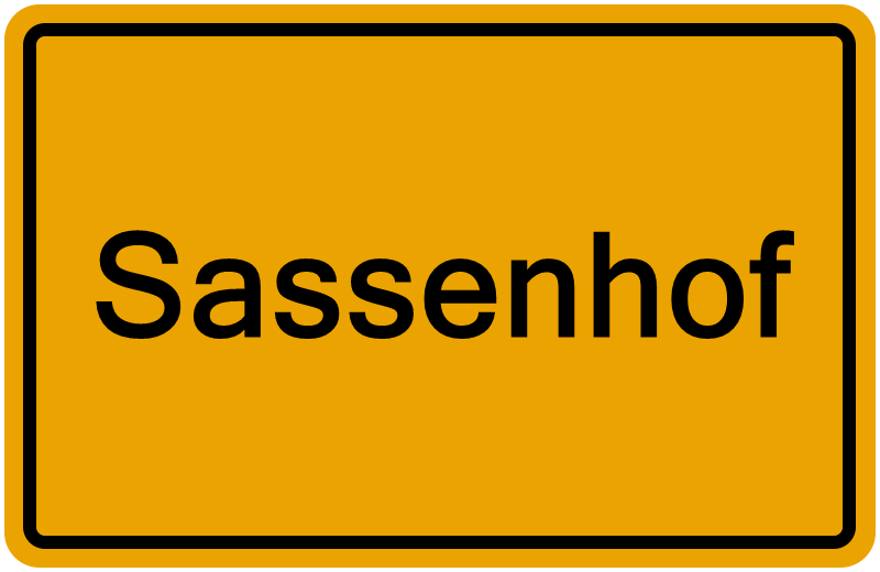Handelsregisterauszug Sassenhof