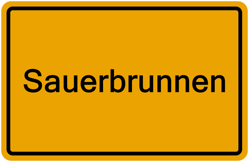 Handelsregisterauszug Sauerbrunnen