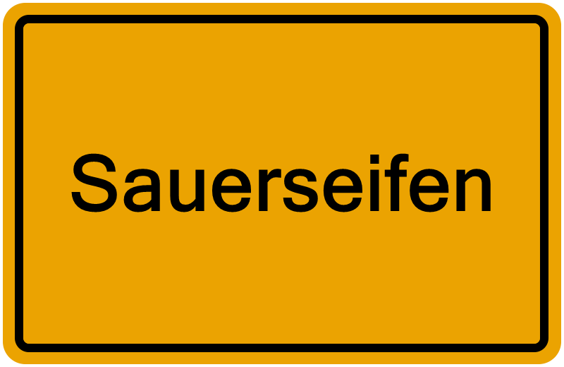 Handelsregisterauszug Sauerseifen