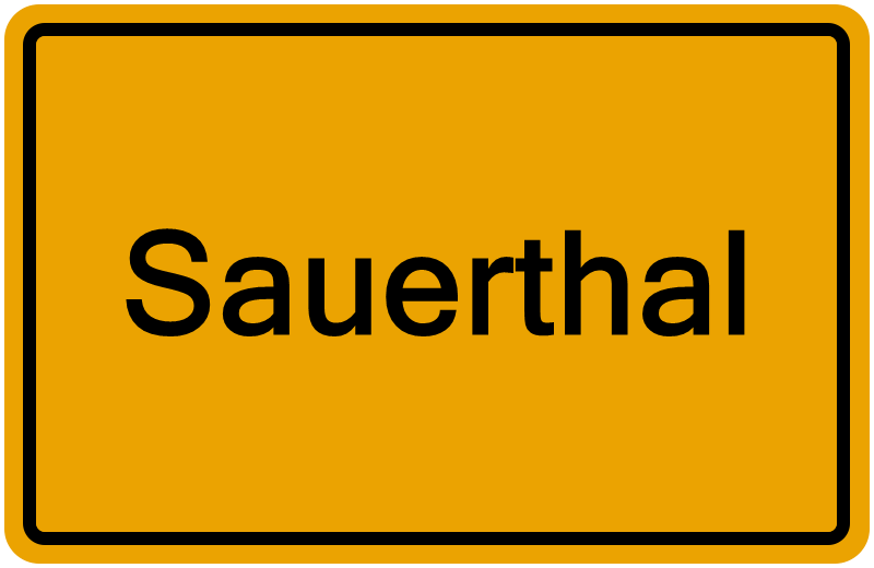 Handelsregisterauszug Sauerthal
