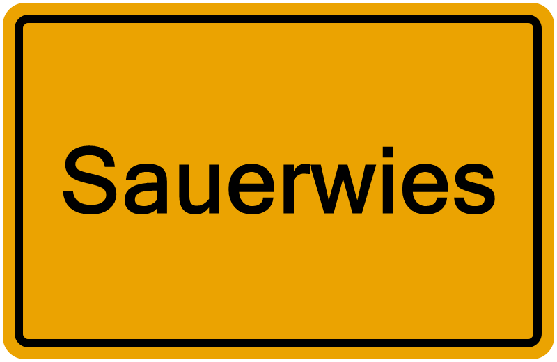 Handelsregisterauszug Sauerwies