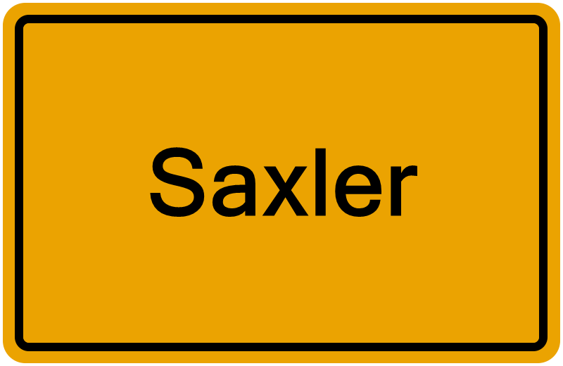 Handelsregisterauszug Saxler