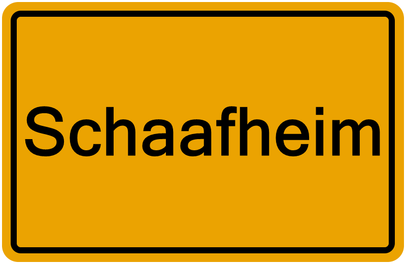 Handelsregisterauszug Schaafheim