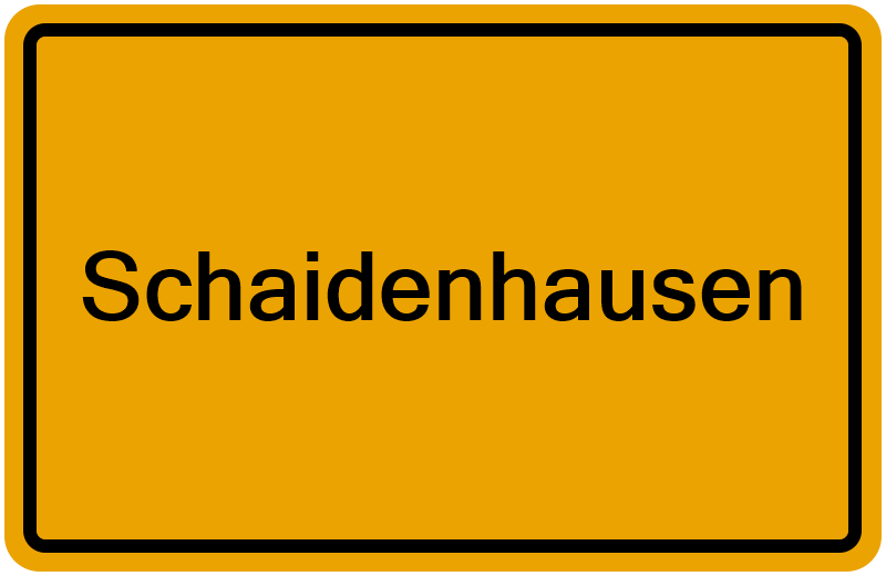 Handelsregisterauszug Schaidenhausen