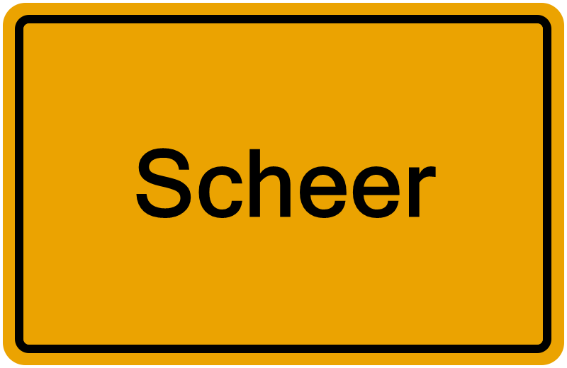 Handelsregisterauszug Scheer