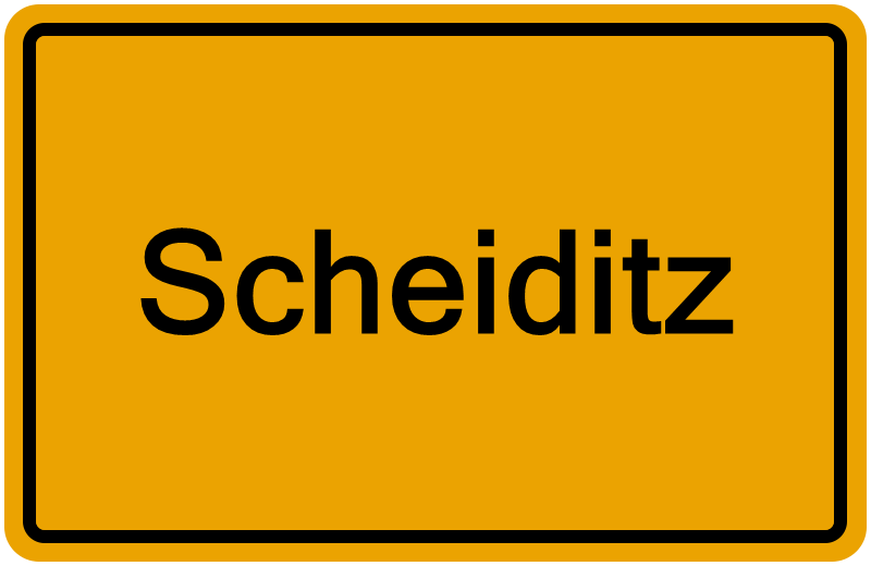 Handelsregisterauszug Scheiditz