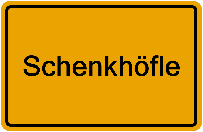 Handelsregisterauszug Schenkhöfle