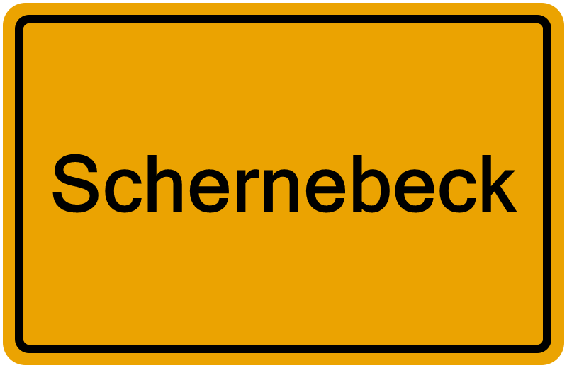 Handelsregisterauszug Schernebeck