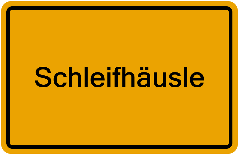 Handelsregisterauszug Schleifhäusle