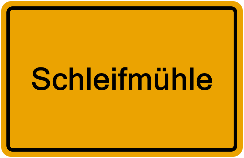 Handelsregisterauszug Schleifmühle