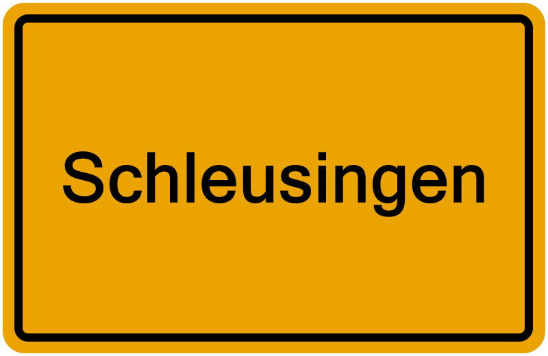 Handelsregisterauszug Schleusingen