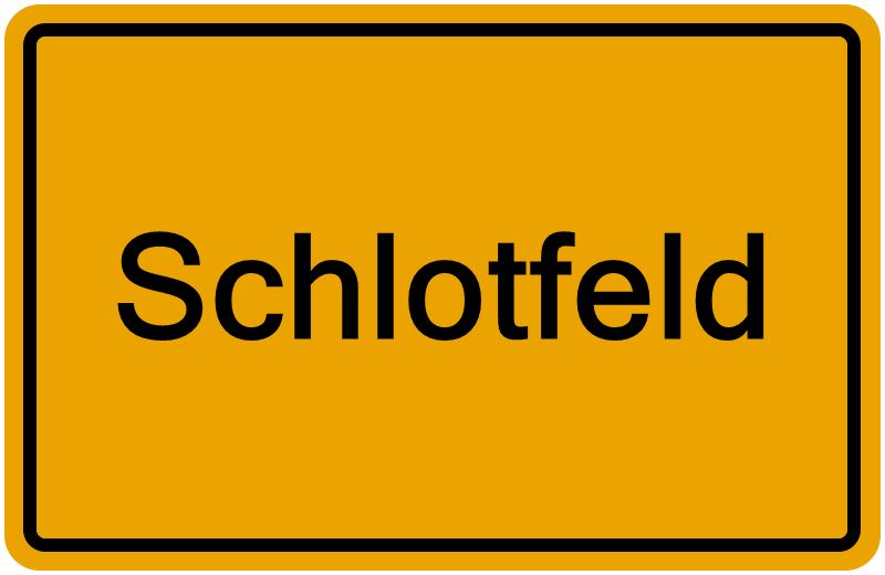 Handelsregisterauszug Schlotfeld