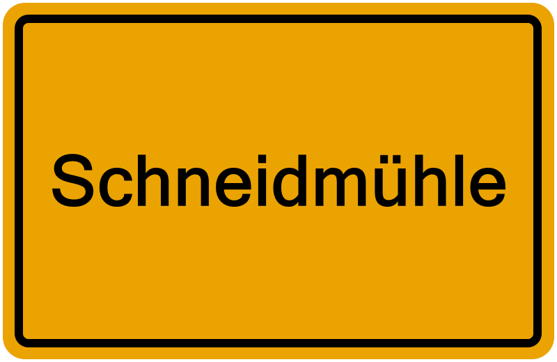 Handelsregisterauszug Schneidmühle