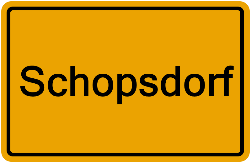 Handelsregisterauszug Schopsdorf