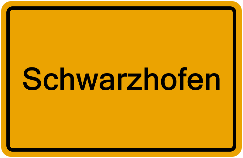 Handelsregisterauszug Schwarzhofen