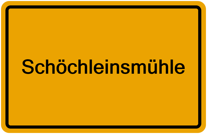 Handelsregisterauszug Schöchleinsmühle