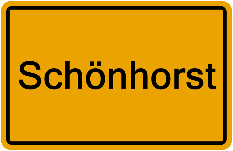 Handelsregisterauszug Schönhorst