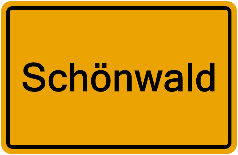 Handelsregisterauszug Schönwald