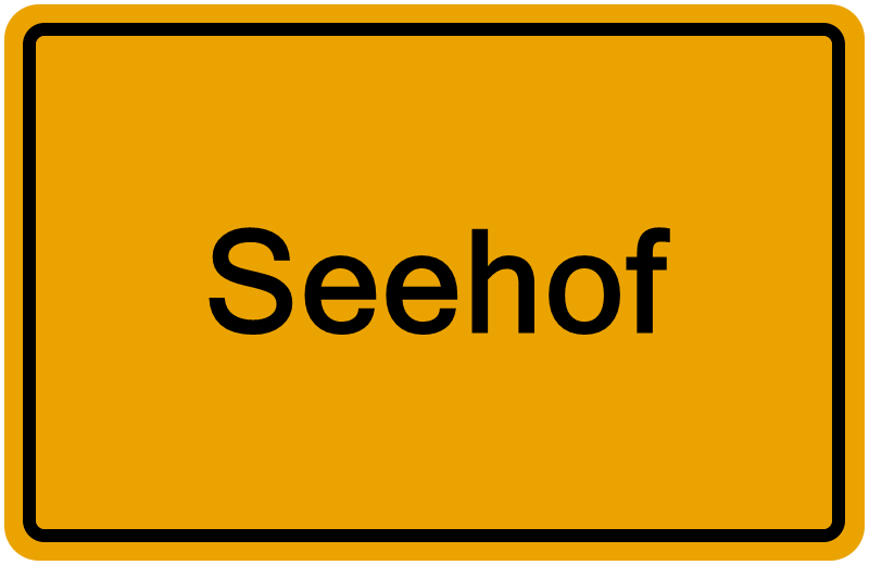 Handelsregisterauszug Seehof