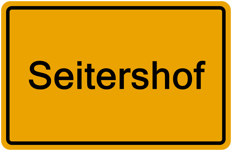 Handelsregisterauszug Seitershof