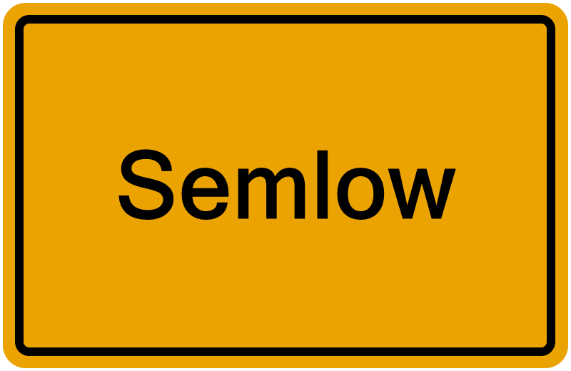 Handelsregisterauszug Semlow