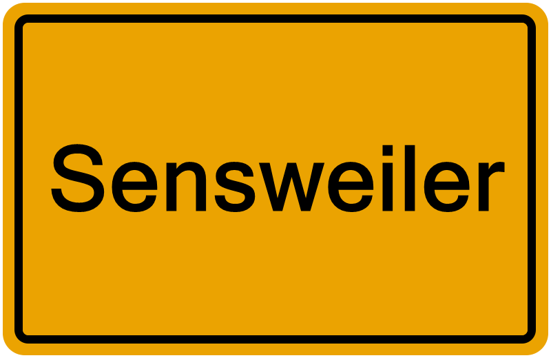 Handelsregisterauszug Sensweiler